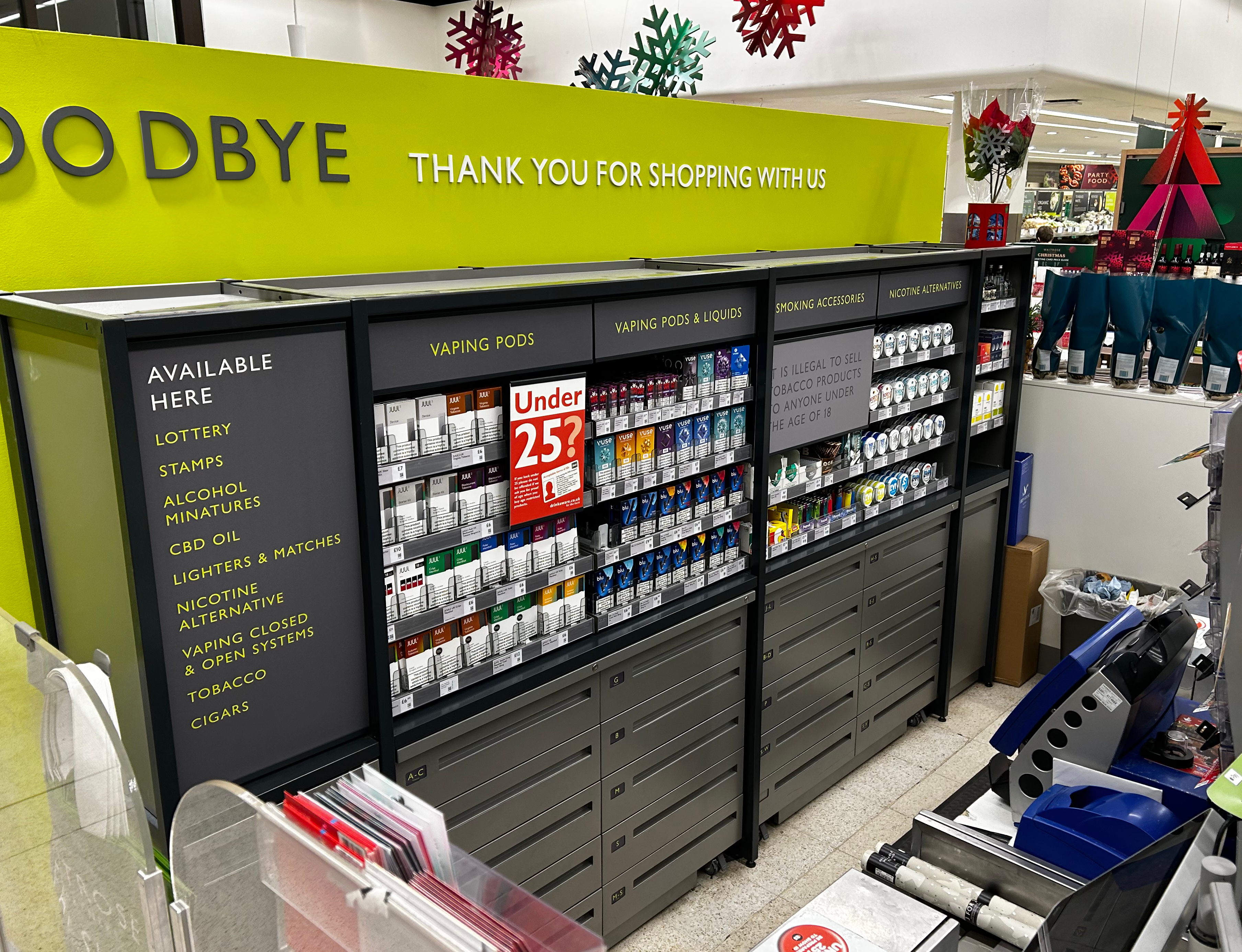 does waitrose sell cigarettes in store Revolutionising Tobacco Display: Waitrose